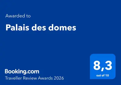 a blue screen with the text awarded to palesdsdsdsdsdsones at Palais des domes in Nice