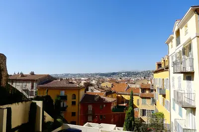 a view of a city with buildings at La Providence Nice in Nice