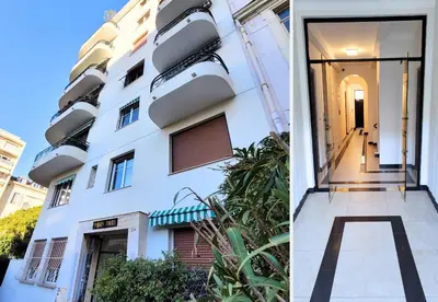 a rendering of a white building with a hallway at Nestor&Jeeves - FIORA PARADISE TERRACE - Central - Very close sea in Nice