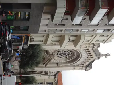an overhead view of a building with a building at Promenade Gambetta in Nice