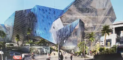 a rendering of a building with people walking in front of it at Studio Lou Nidou, Nice Centre in Nice