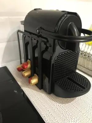 a coffee maker sitting on top of a counter at BEACH FLAT in Nice
