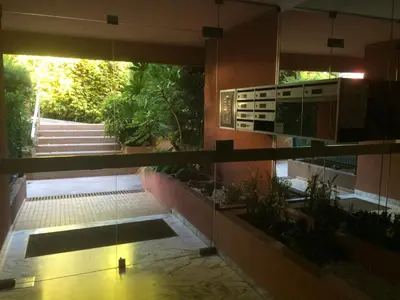 a view from the inside of a building at AZURELLE in Nice