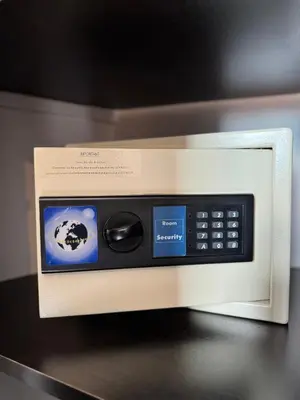 a microwave oven with a box on top of it at Trocadero in Nice
