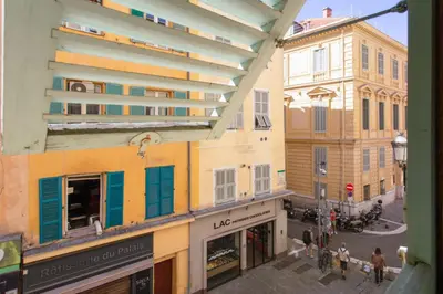 an overhead view of a city street with buildings at Appartement Verrière - Welkeys in Nice