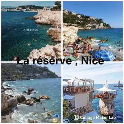 a collage of photos of a rescue and a nice beach at Studio Nice Centre garibaldi port plage in Nice