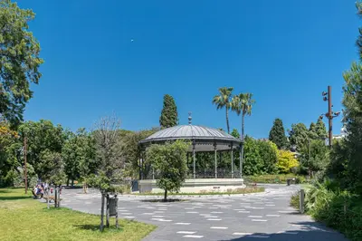 a park with a gazebo in a park at Lovely Apartment City Center Heart - AC in Nice