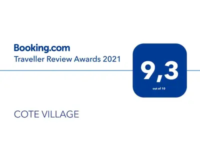 a diagram of a blue cube with the number on it at COTE VILLAGE in Nice