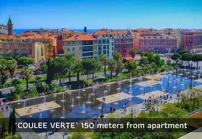 a view of a city with a river and buildings at Nestor&Jeeves - VEGA GIOFFREDO - Hyper center - Close sea and Old Town in Nice