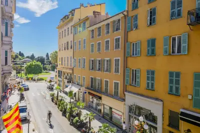 a view of a street in a city with buildings at SUEDE AP4207 by Riviera Holiday Homes in Nice
