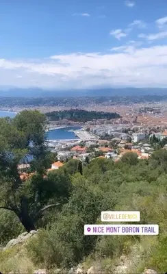 a view of a city from the top of a mountain at Moderne, 2 chambres, 6 Couchages, EASY CHECK-IN in Nice