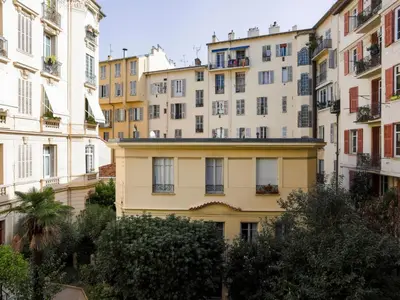 a row of buildings in a city at Apartment Le Paganini by Interhome in Nice