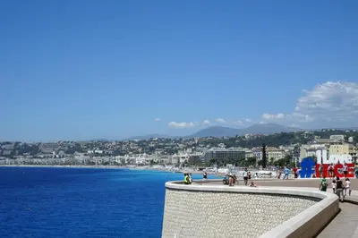 a view of the beach and the ocean at 