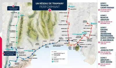 a map of the proposed pipeline expansion effort at Appartement 3 pièces Nice Hypercentre in Nice