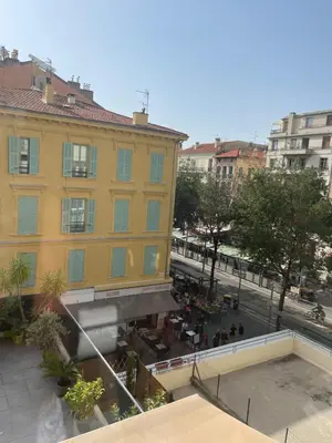 a view of a building in a city at Appartement au centre de Nice in Nice