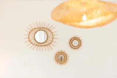 a close up of a shell and three other objects at Maison Bianchi - Villefranche in Villefranche-sur-Mer