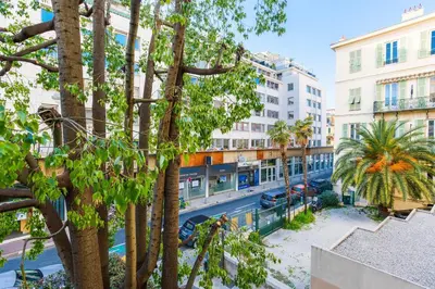 a view of a street in a city with buildings at LE TIVOLI AP4264 By Riviera Holiday Homes in Nice