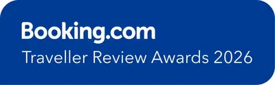 a blue sign that says boatingcom traveler review awards at Harmonice in Cantaron