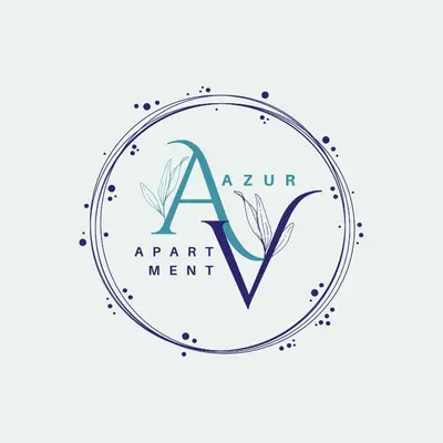 aventure organic logo with leaves in a circle at AZUR Apartment - Quiet City Center Location by the Sea in Nice