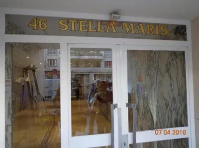 a store front door with a stella marias sign at Appartement Nice Promenade des Anglais pour 4 personnes in Nice