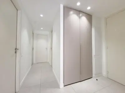 an empty hallway with white walls and a closet at Nestor&Jeeves - ANGLICAN TERRASSE - Central - Very close sea in Nice