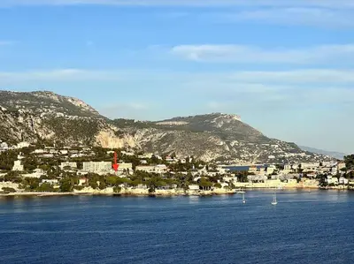 a town on the shore of a large body of water at Casa Alessia - Villefranche-sur-mer in Villefranche-sur-Mer