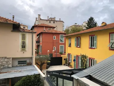a view of a group of buildings in a city at Nice Libération in Nice