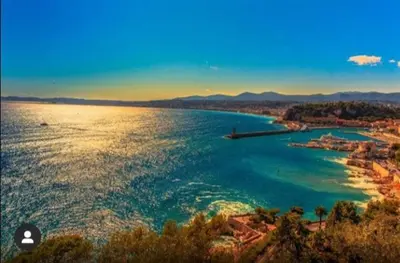 an aerial view of a large body of water at Rentomatique Studio Jean Médecin in Nice