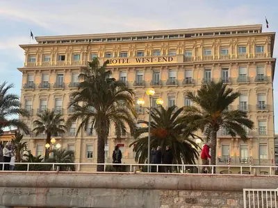 a large building with the words hotel west end at Bonaparte - Nice in Nice