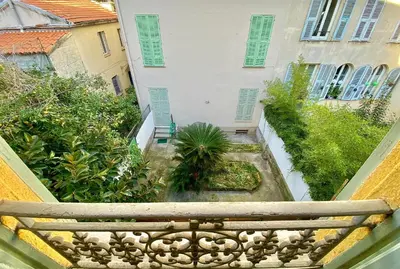 a view from a balcony of a building at Lovely & cozy duplex heart of Nice with bathtub! in Nice