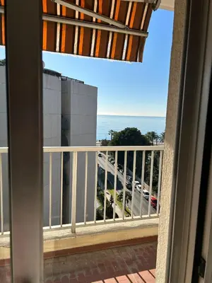 a view from a balcony with a view of a highway at Appartamento con vista Promenade in Nice