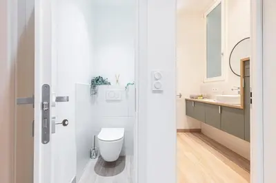 a bathroom with a toilet and a sink at MY CASA - GESU - 2 bedrooms in Old Town - Gesu Square in Nice