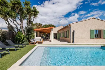 a villa with a swimming pool and a house at Nice Renting - BELLET - Live A Dream Villa Pool 3 Bedroom Garden Parking in Nice