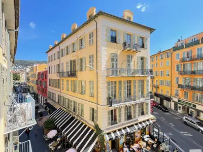 an overhead view of a building in a city at Nice Renting - BONAPARTE - Luxury Loft Trendy neighborhood - AC - fully equipped in Nice